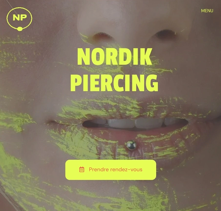 Nordik Piercing: Site web créé par EmiPweb.com