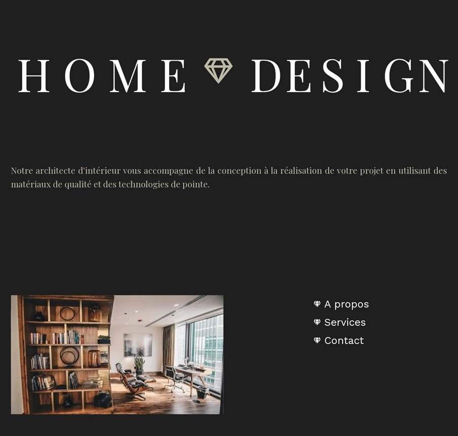 Site de HomeDesign créé par EmiPWeb